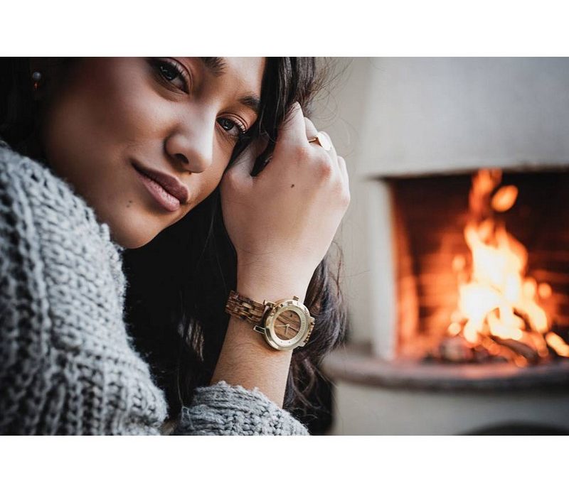 Montre en bois femme