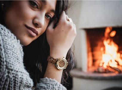 Montre en bois femme