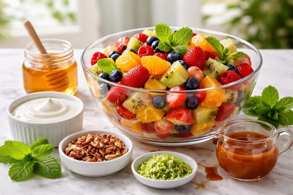 découvrez les meilleurs accompagnements pour sublimer votre salade de fruits et créer une explosion de saveurs unique et raffinée.
