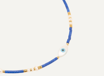 Collier œil bleu