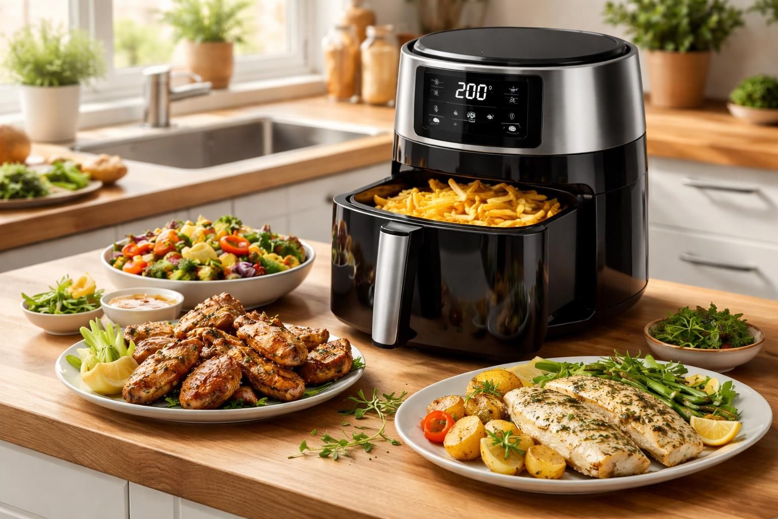 découvrez comment la friteuse à air chaud révolutionne vos recettes préférées en plats savoureux et sains, alliant goût et bien-être au quotidien.