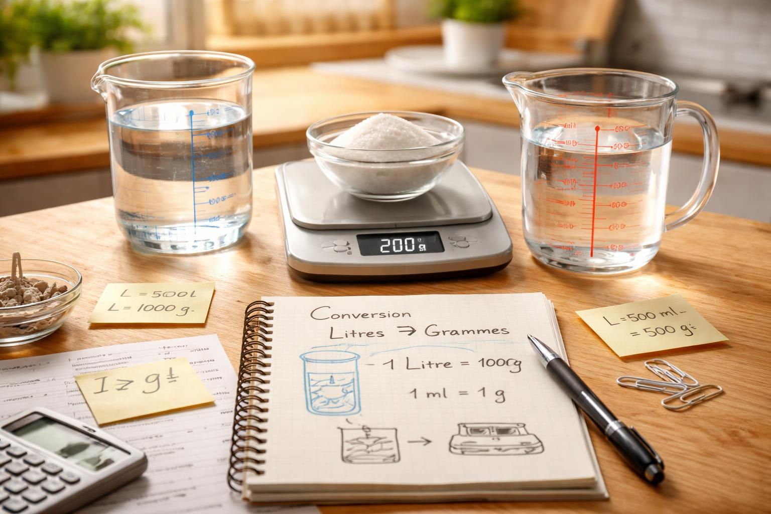 découvrez comment convertir les litres en grammes facilement avec notre guide pour débutants. apprenez les bases des unités de mesure pour mieux cuisiner et mesurer vos ingrédients.