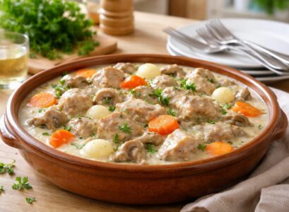 apprenez à préparer une délicieuse blanquette de veau facile et rapide avec le cookeo, idéale pour des repas conviviaux en famille.