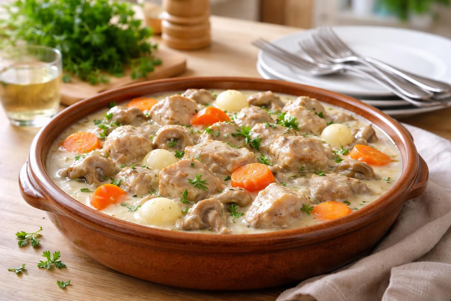 apprenez à préparer une délicieuse blanquette de veau facile et rapide avec le cookeo, idéale pour des repas conviviaux en famille.