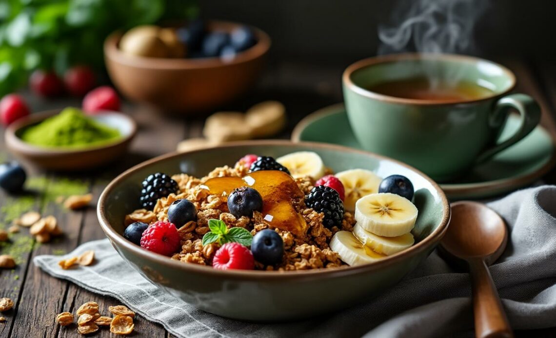 découvrez les bienfaits du granola de claire au matcha, une délicieuse option saine pour votre petit déjeuner. riche en antioxydants et en fibres, ce granola offre une énergie durable tout en éveillant vos papilles avec son goût unique. commencez votre journée de manière savoureuse et nourrissante !