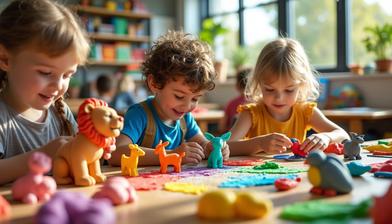 découvrez comment les animaux en pâte à modeler stimulent la créativité des enfants en maternelle tout en favorisant leur apprentissage ludique et sensoriel.