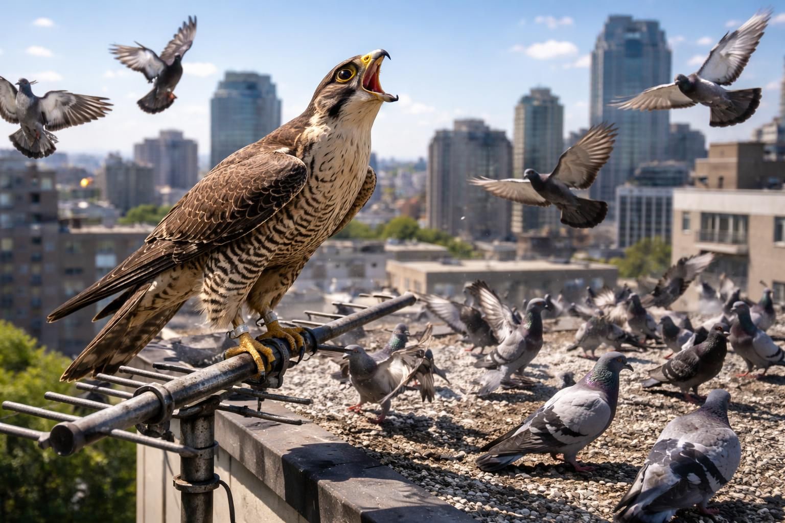 découvrez comment le cri de rapace peut efficacement repousser les pigeons en milieu urbain, une méthode naturelle et écologique pour protéger vos espaces.