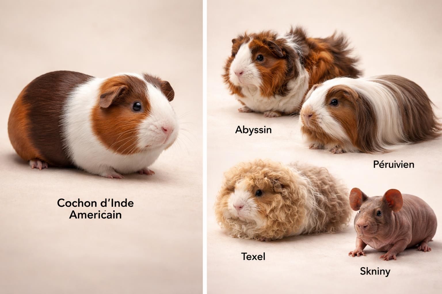 découvrez les caractéristiques uniques du cochon d'inde américain et comment il se distingue des autres races de cobayes.