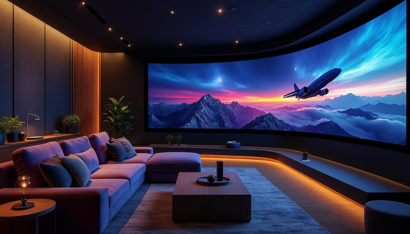 découvrez comment un écran de projection 4k améliore l'expérience cinématographique à domicile en offrant une qualité d'image exceptionnelle, des couleurs vives et une immersion totale.
