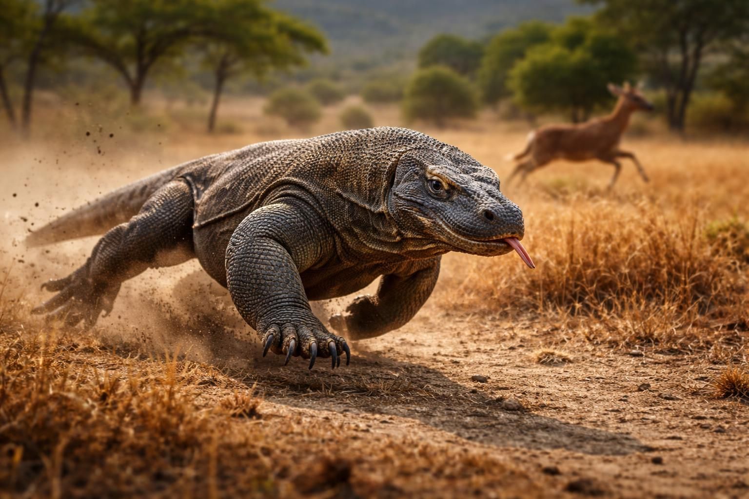 découvrez comment la vitesse exceptionnelle du varan de komodo lui permet de chasser efficacement et d'échapper à ses prédateurs, assurant ainsi sa survie dans son habitat naturel.