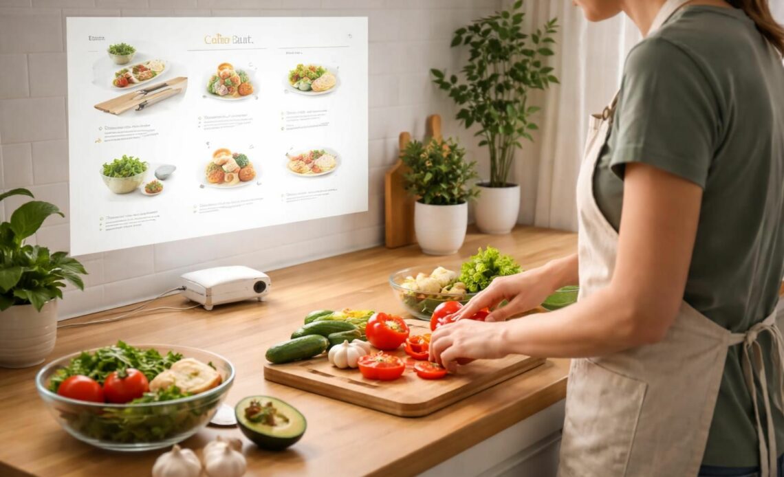 découvrez comment le mini vidéoprojecteur acer vous accompagne en cuisine pour suivre vos recettes en mode mains libres, directement au mur.