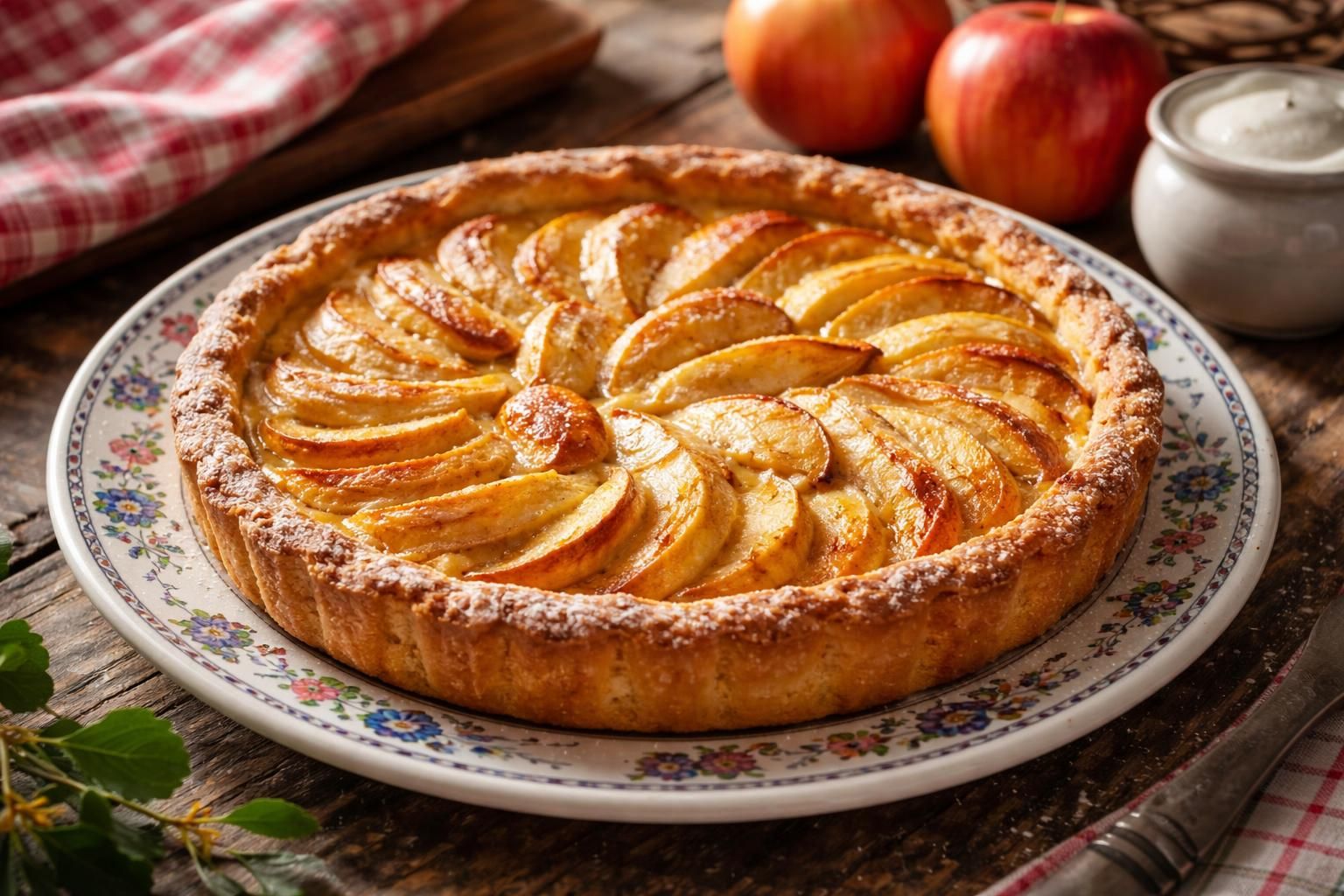 découvrez la recette traditionnelle de la tarte aux pommes normande façon grand-mère, un dessert réconfortant qui rappelle les douceurs de notre enfance.