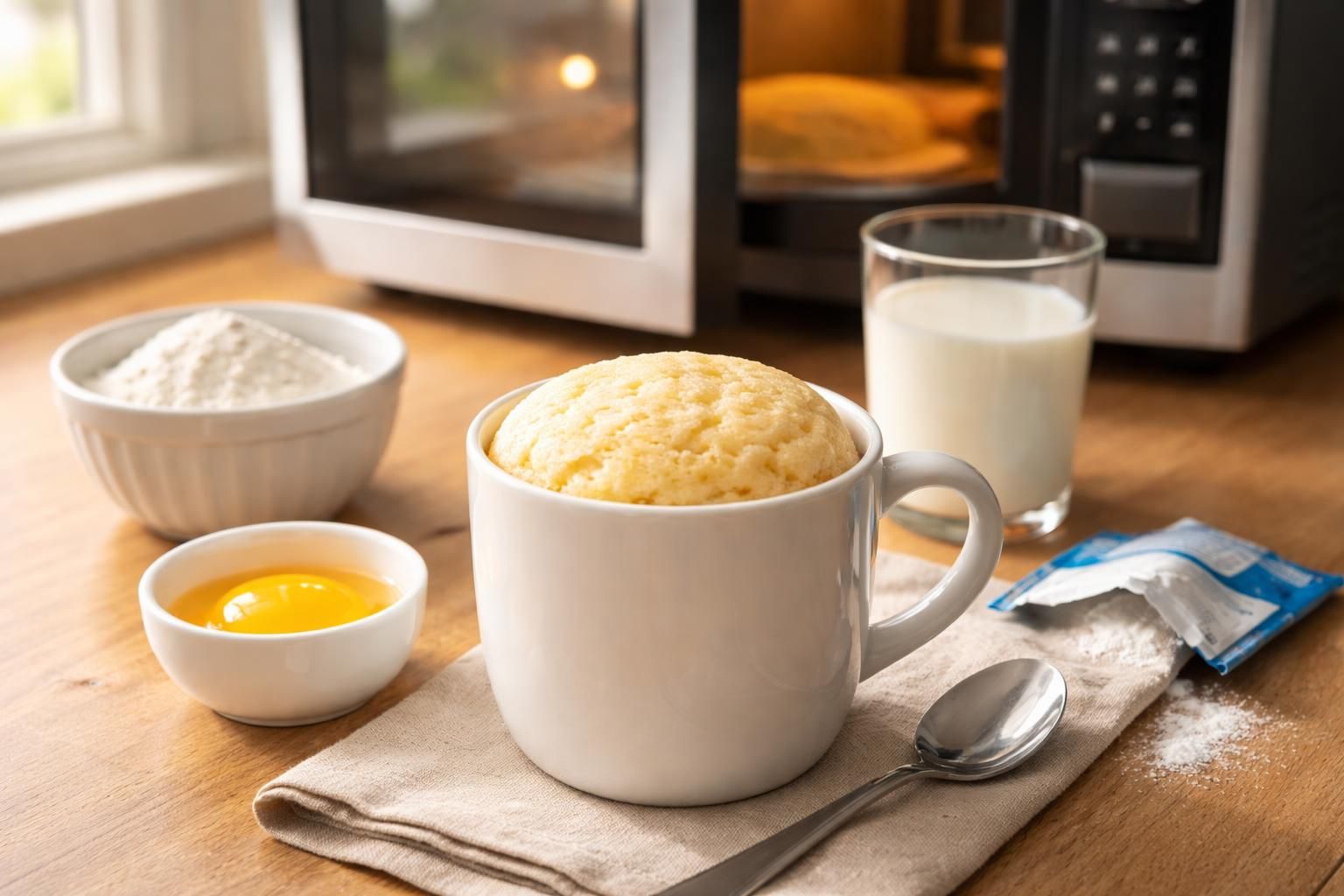 découvrez comment préparer rapidement un délicieux mug cake nature au micro-ondes pour transformer vos goûters en un instant gourmand.