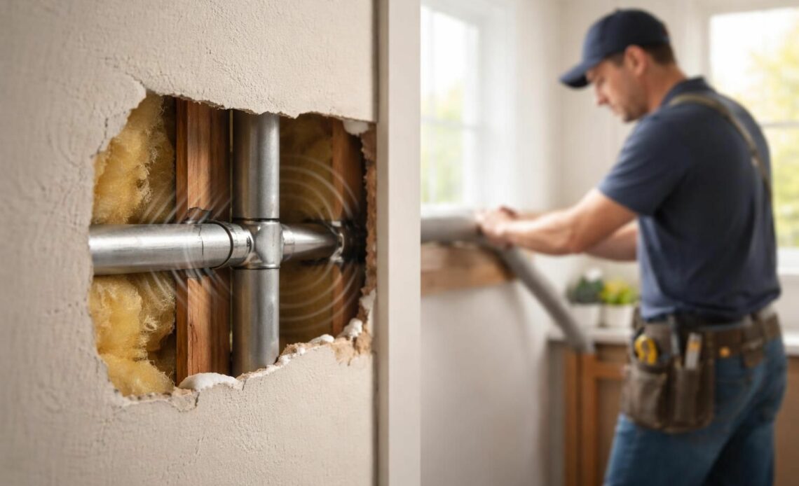 découvrez des astuces efficaces pour éliminer le bruit de tuyau qui claque dans le mur et profitez d'un intérieur calme et paisible.