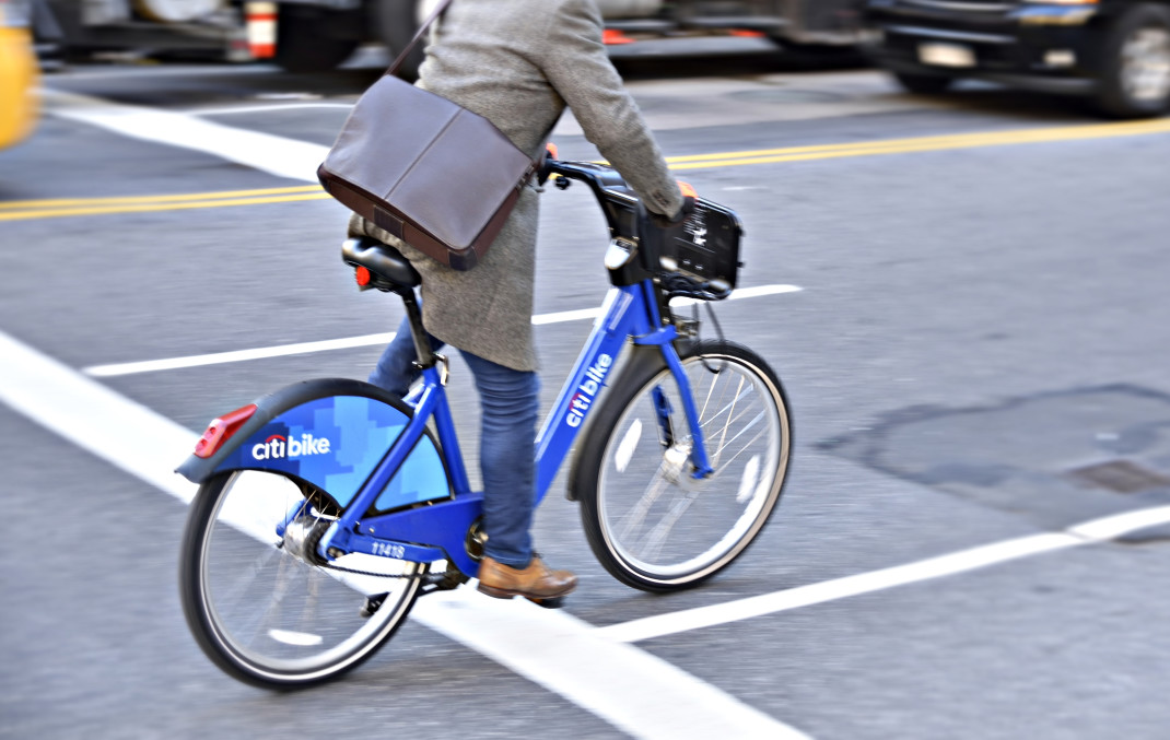 au travail en vélo