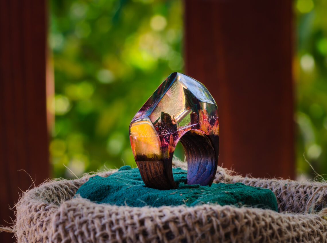 bague en résine