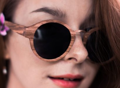 lunettes en bois tendance bambou