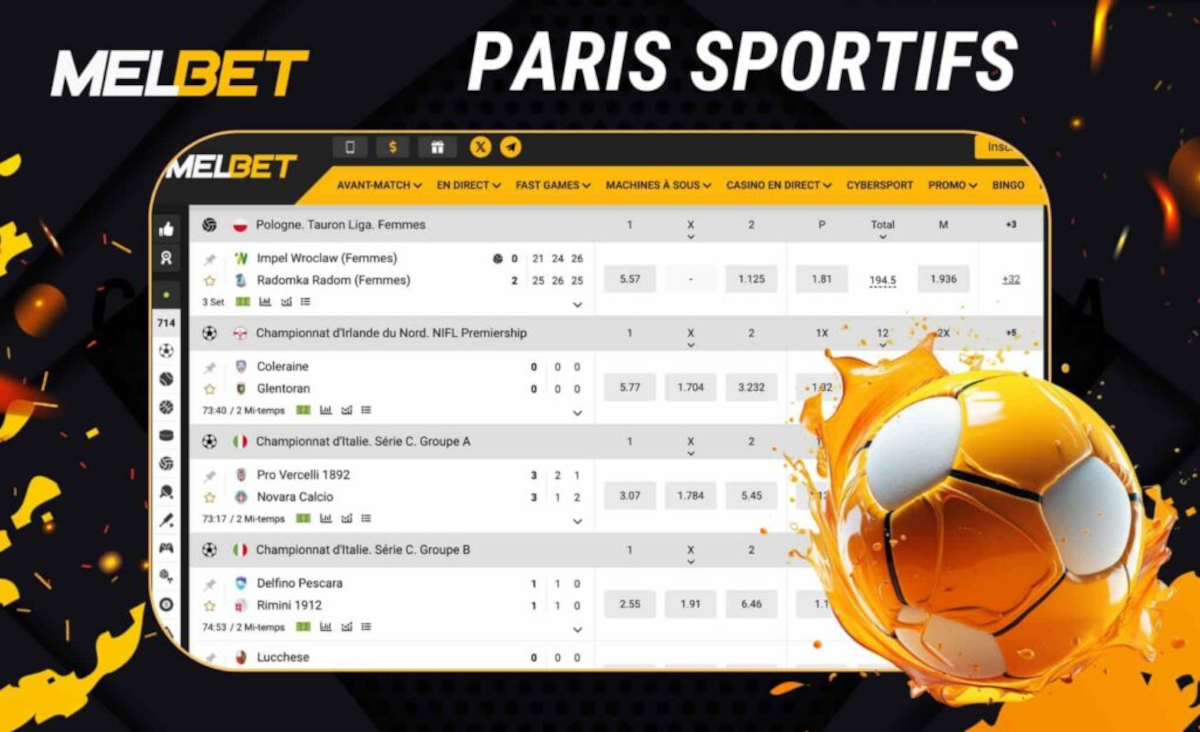 melbet paris sportif