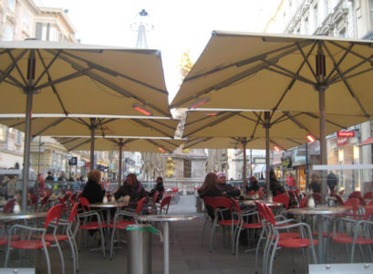 parasols chauffants