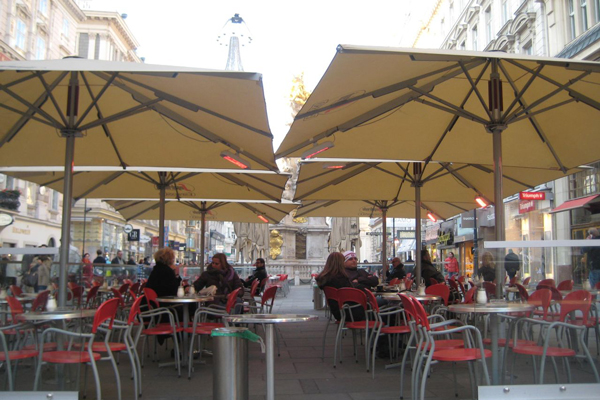 parasols chauffants