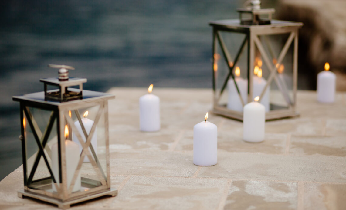 ambiance bougies et lanternes