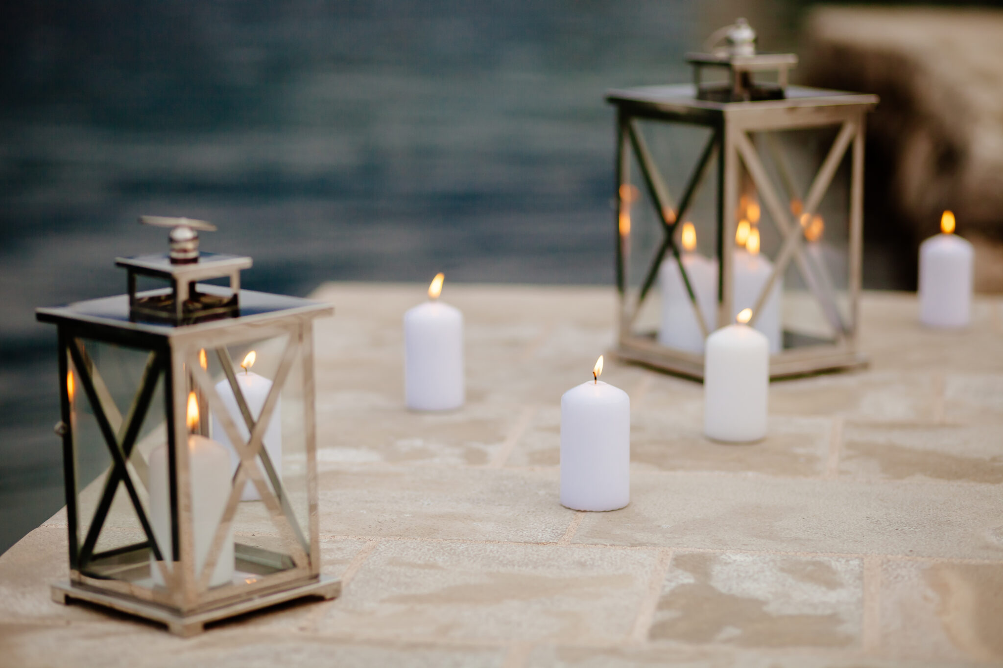 ambiance bougies et lanternes