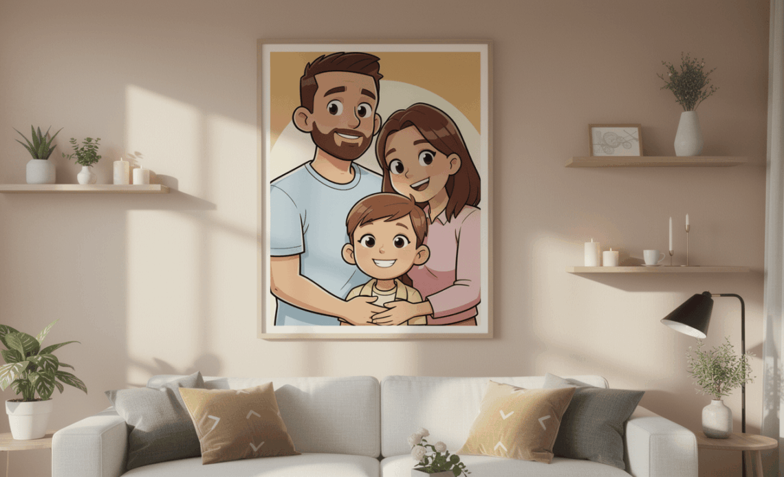 tableau personnalisé de famille