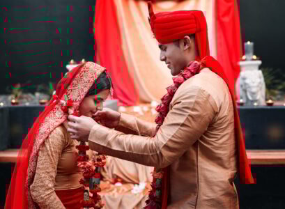 Their garlands represent a love thats true and passionate