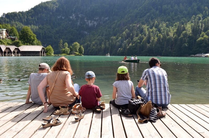 vacances d'été avec sa famille